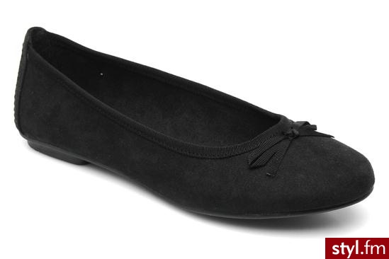 Jana Balerinki Juilew (Czarny) - Balerinki Buty Moda