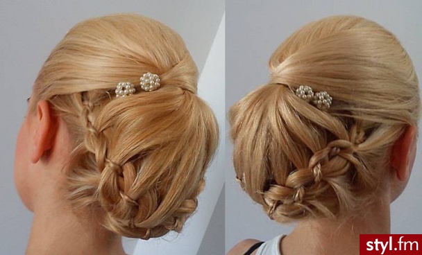 Blond Upięcie Proste Ślubne Długie Fryzury