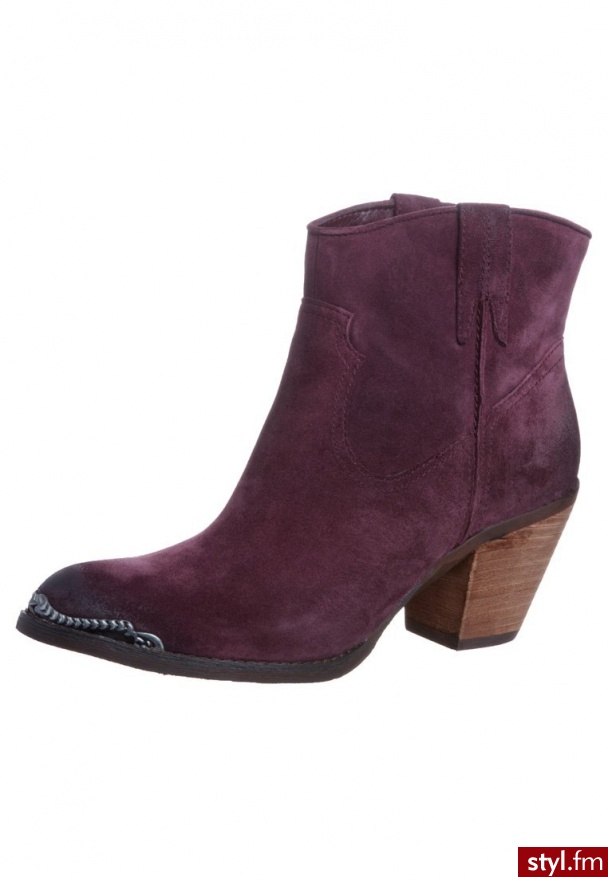 Luxury Rebel DALLAS Botki kowbojki i motocyklowe lilia - Botki Buty Moda