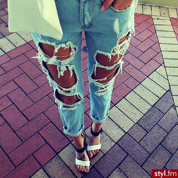 Jeansy Spodnie Moda
