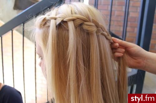 Blond Warkocze Proste Na co dzień Długie Fryzury