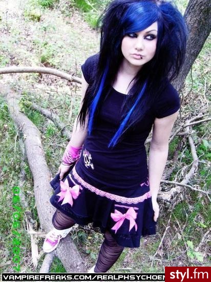 EMO Alternatywne Średnie Fryzury