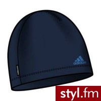 Adidas Czapka zimowa  CW Fleece Beanie W64335 Granatowa - Nakrycia głowy Dodatki Moda