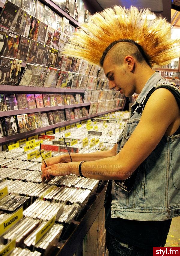 Punk Rock Alternatywne Średnie Fryzury