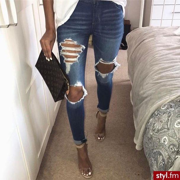 Jeansy Spodnie Moda