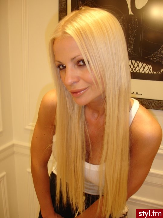 Blond Rozpuszczone Proste Fryzury gwiazd Długie Fryzury