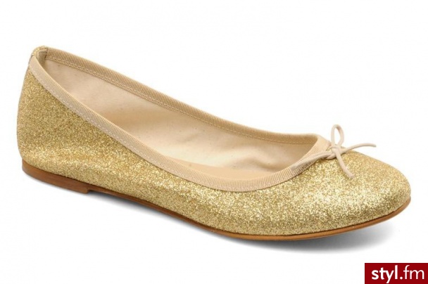 Georgia Rose BALERINKI GARBO BY (ZŁOTY) (złoty) - Balerinki Buty Moda