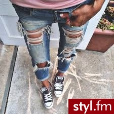 Jeansy Spodnie Moda