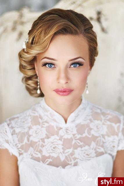 Blond Upięcie Kręcone Ślubne Długie Fryzury