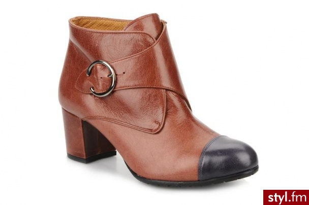 Maloles PÓŁBUTY I BOTKI ANETTE BY MALOLES (Brązowy) - Botki Buty Moda