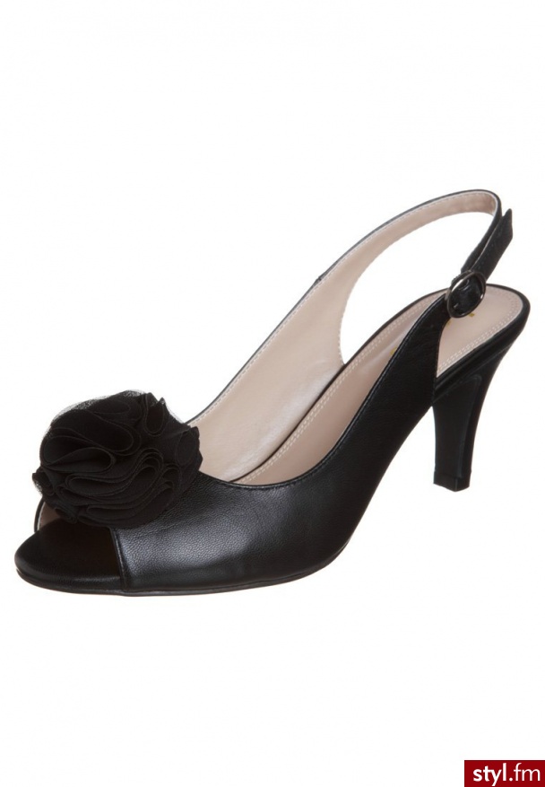 Lotus SARENNA Peep Toe czarny 50226 - Pozostałe Buty Moda