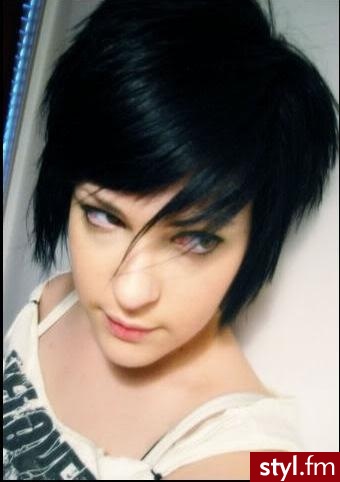 krótkie in black - Krótkie Fryzury