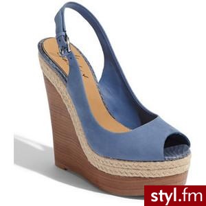 Mark & James by Badgley Mischka 'Magnolia' Wedge Sandal - Polyvore. Pobrano ze strony: http://www.polyvore.com/mark_james_badgley_mischka_magnolia/thing?id=30021389 - Pozostałe Buty Moda