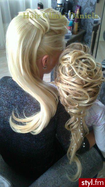 Blond Rozpuszczone Proste Na co dzień Długie Fryzury