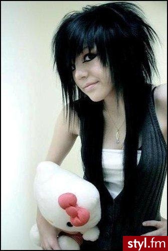 EMO Alternatywne Średnie Fryzury