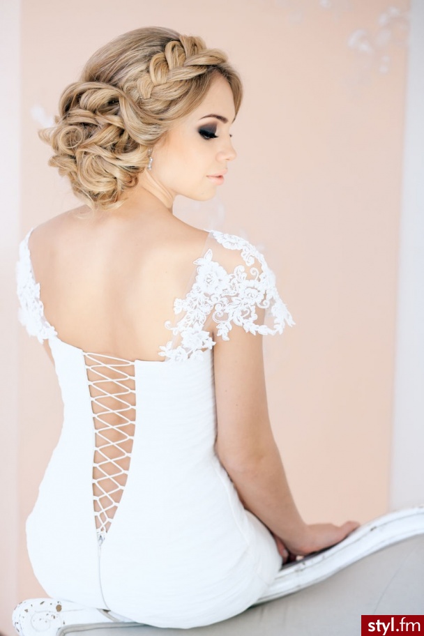 Blond Upięcie Kręcone Ślubne Długie Fryzury