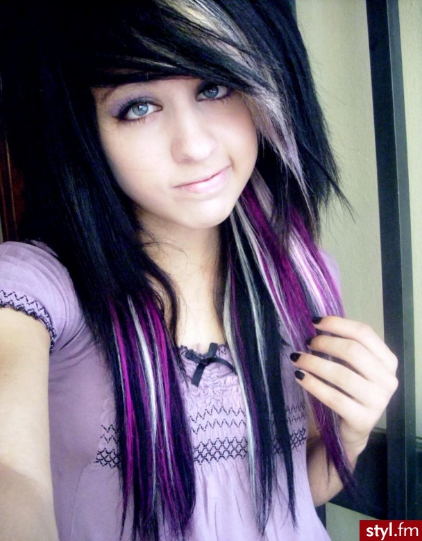 EMO Alternatywne Średnie Fryzury