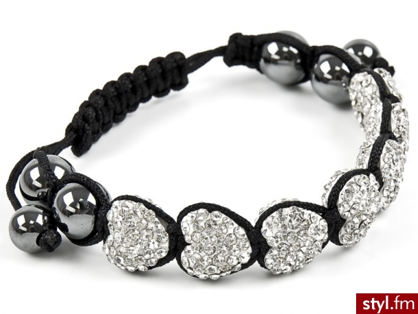 BRANSOLETKA SHAMBALLA SERCE LOVE duża 12mm - Bransoletki Biżuteria Moda