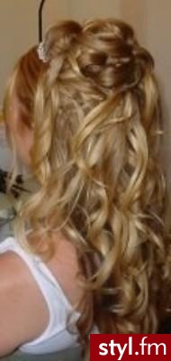 Blond Upięcie Kręcone Na co dzień Średnie Fryzury