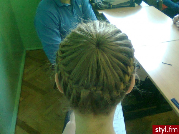 Blond Warkocze Proste Na co dzień Długie Fryzury