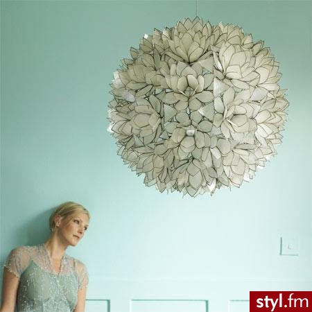 Kula lotosu jako abażur do lampy - 174.50 GBP - Gadżety Inne Moda