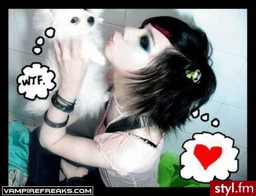 EMO Alternatywne Średnie Fryzury