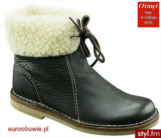 OTMĘT buty OT-620-CO-D CZARNY PÓŁBUTY - Półbuty Buty Moda