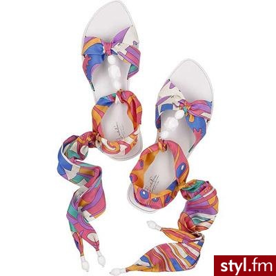 piękne kolorowe sandały przyozdobione białymi kamieniami Idealne na lato!Od Emilio Pucci - 263.80 funtów - Pozostałe Buty Moda
