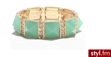 With Love From CA Mint And Pearl Pyramid Bracelet - Bransoletki Biżuteria Moda