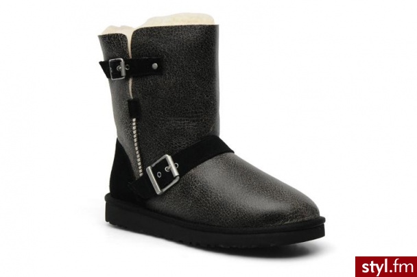 Ugg Australia PÓŁBUTY I BOTKI CLASSIC SHORT DYLYN BY UGG AUSTRALIA (Czarny) - Botki Buty Moda