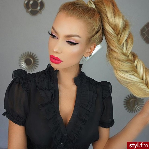 Blond Warkocze Proste Na co dzień Długie Fryzury