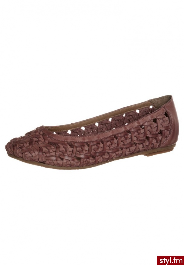 AALM Baleriny czerwony SS-1335 - Balerinki Buty Moda