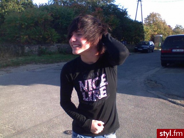 EMO Alternatywne Średnie Fryzury