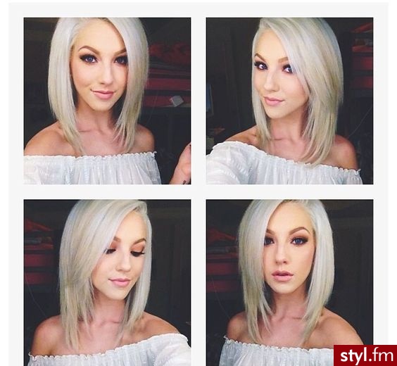 Średnie Fryzury