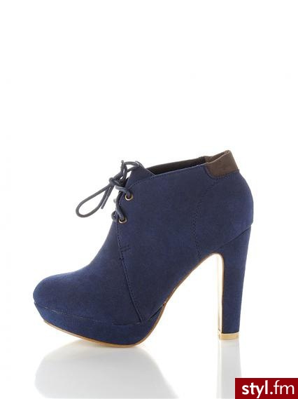 Heppin Półbuty X314-11 Navy Blue - Półbuty Buty Moda