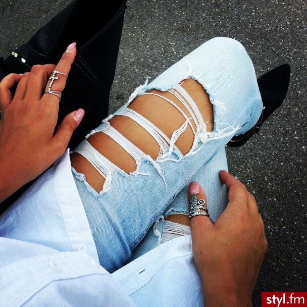Jeansy Spodnie Moda