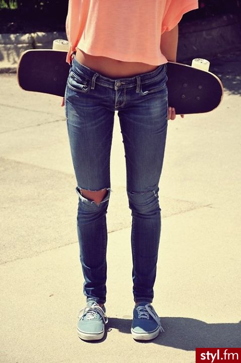 Jeansy Spodnie Moda