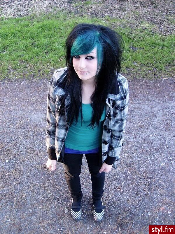 EMO Alternatywne Średnie Fryzury