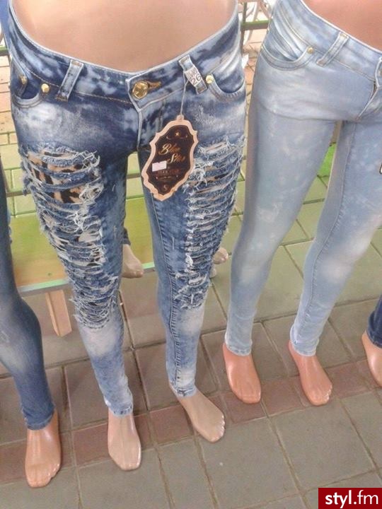 Jeansy Spodnie Moda
