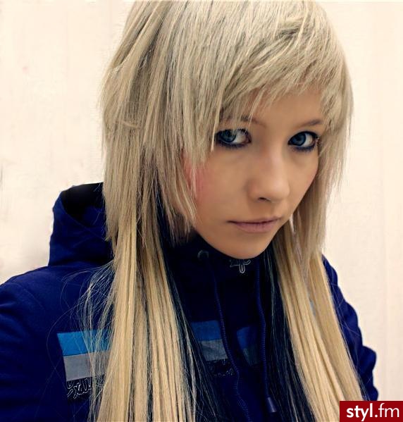 EMO Alternatywne Średnie Fryzury