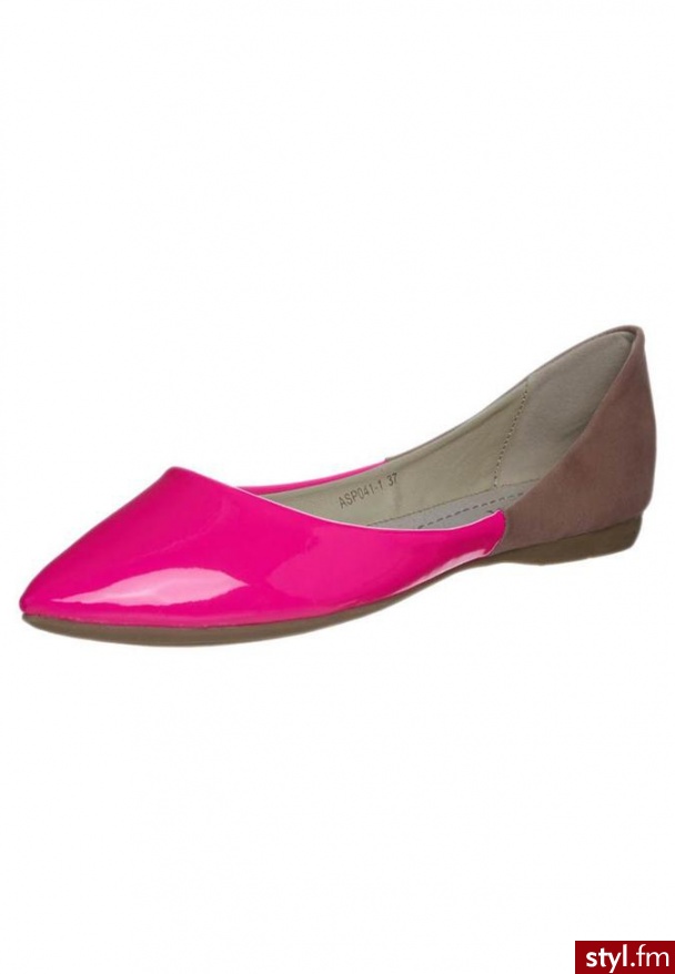 Post Footwear Baleriny różowy - Balerinki Buty Moda