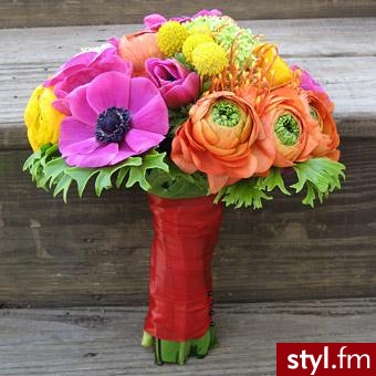 Bukiety ślubne Ślub Moda
