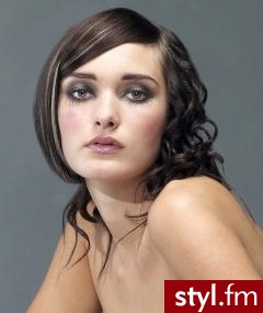 Kręcone Na co dzień Średnie Fryzury