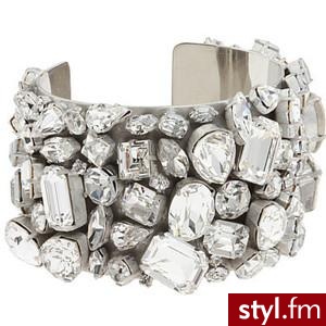 DSQUARED2 - Crystal Cuff (Silver-Tone) - Jewelry - Polyvore. Pobrano ze strony: http://www.polyvore.com/dsquared2_crystal_cuff_silver-tone_jewelry/thing?id=15902552 - Pozostałe Dodatki Moda