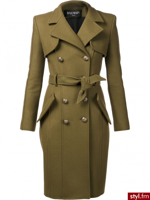 Balmain - Płaszcze Okrycia Moda