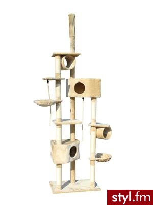 Eminet drapak dla kota kotów 255cm legowisko domek cat659 beż - Dziecko