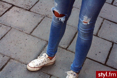 Jeansy Spodnie Moda