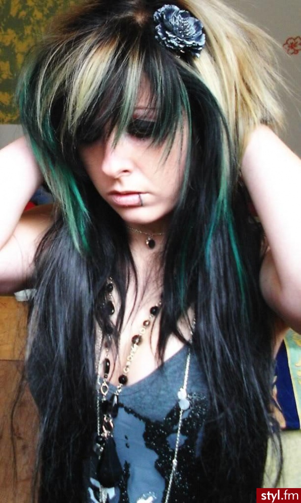 EMO Alternatywne Średnie Fryzury