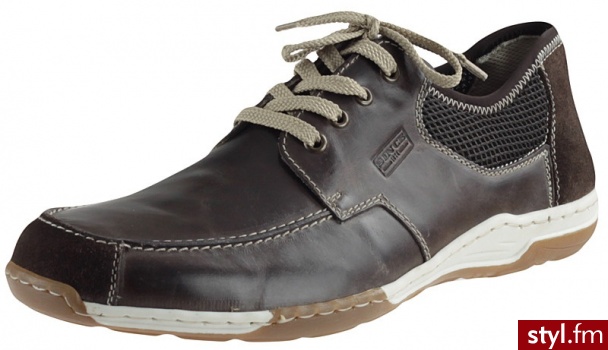 Rieker Półbuty 02721-26 Brązowe (Brązowy) Półbuty Czarny - Półbuty Buty Moda