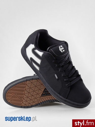 Etnies BUTY FADER (BLK/GRY/WHT) 38 Skate Czarny - Pozostałe Buty Moda